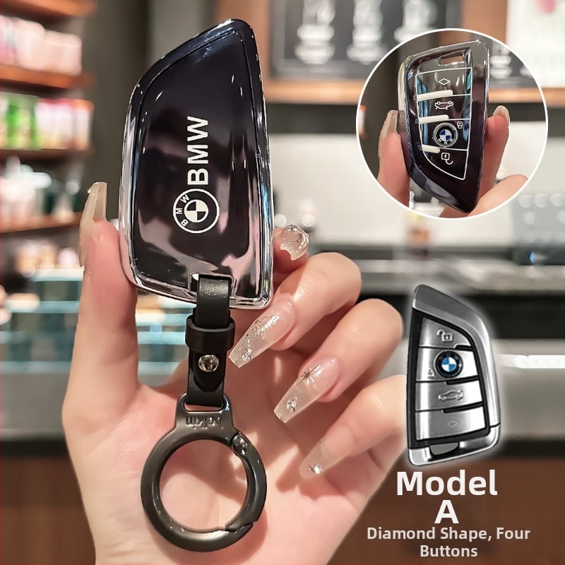 Lixin BMW TPU atslēgas korpuss, saderīgs ar 5. un 3. sēriju (530/320Li), X1/X2/X3, vienkāršs stils