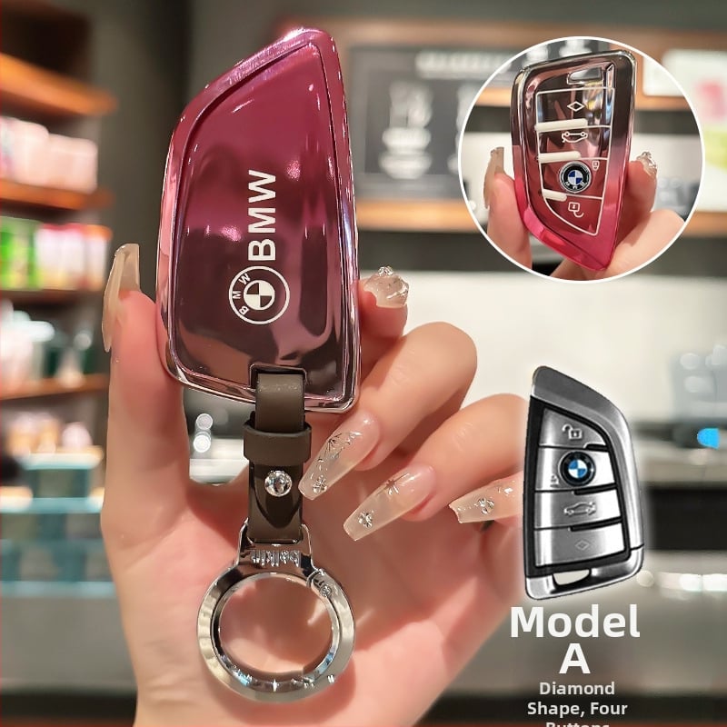 Lixin BMW TPU atslēgas korpuss, saderīgs ar 5. un 3. sēriju (530/320Li), X1/X2/X3, vienkāršs stils