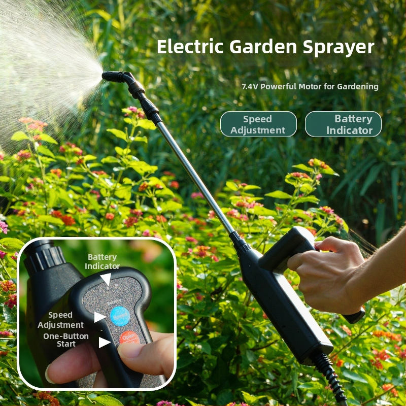 Klaishi plastová prenášateľná kanvička na zavlažovanie/postrek s atomizačnou tryskou, model KLC-7.4VTDPWQ