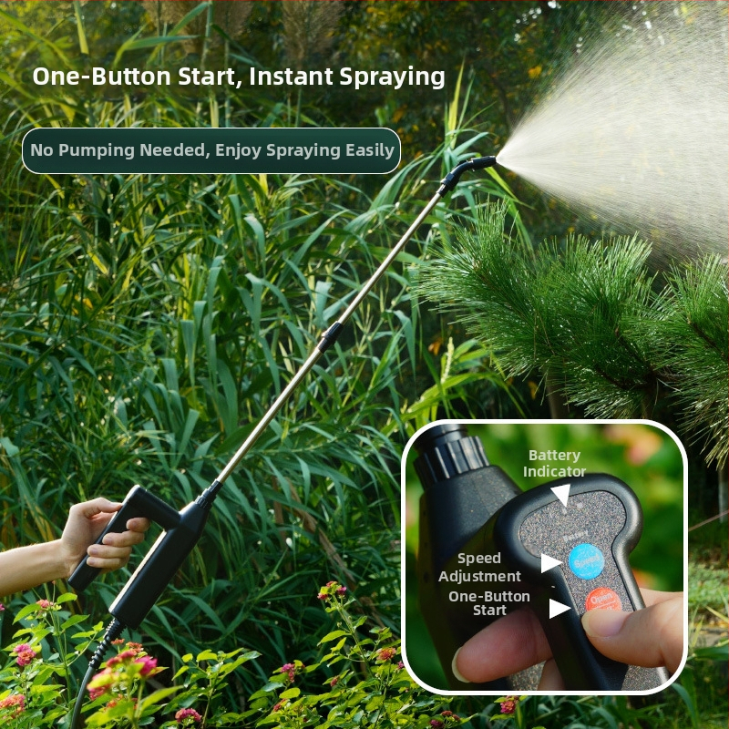 Klaishi plastová prenášateľná kanvička na zavlažovanie/postrek s atomizačnou tryskou, model KLC-7.4VTDPWQ