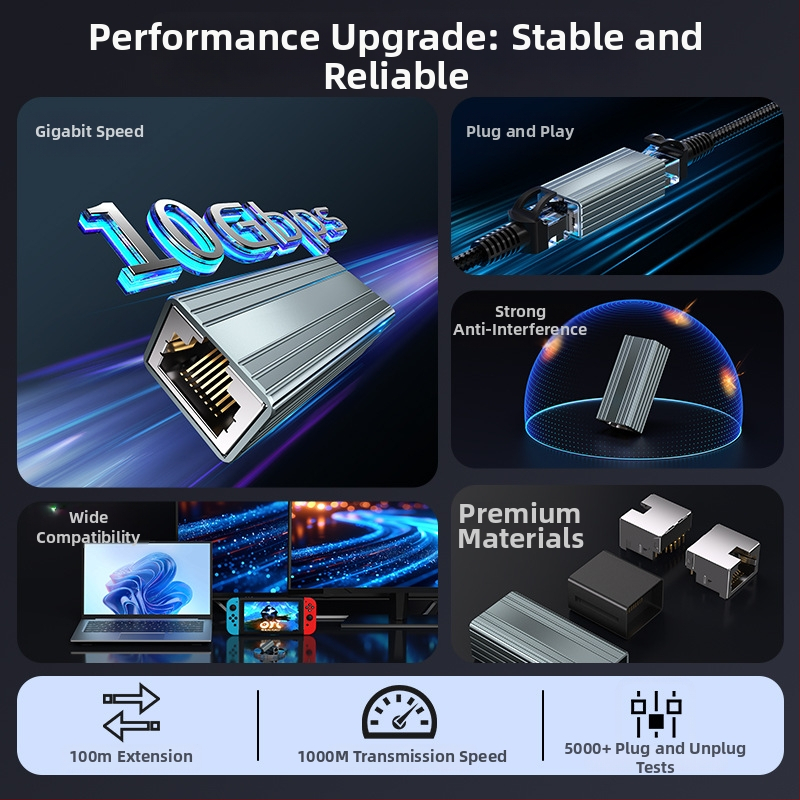 FG01 RJ45 ekrēts Cat5e tīkla savienotājs, taisns, dubultās galvas