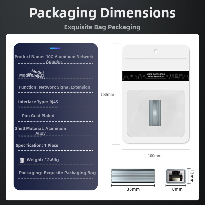 FG01 RJ45 ekrēts Cat5e tīkla savienotājs, taisns, dubultās galvas