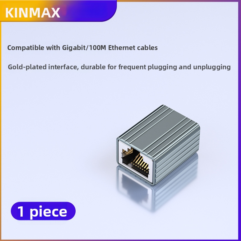 FG01 RJ45 ekrēts Cat5e tīkla savienotājs, taisns, dubultās galvas