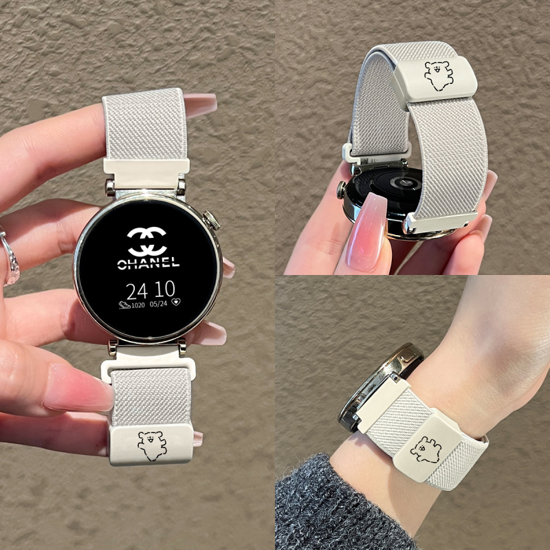 Ремък за часовник Huawei GT5 — найлонов плетен ремък, магнитна закопчалка, съвместим с GT5/GT4/GT3/GT2/GT1, тегло около 10 г, модерен дизайн