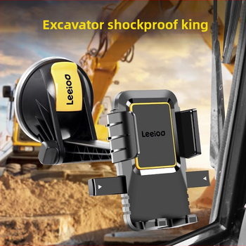 Yiju auto telefona turētājs ekskavatoram ar vakuuma stiprinājumu priekšējā stikla, universāla saderība