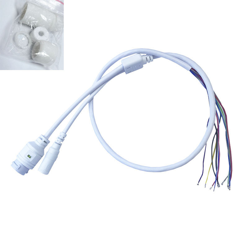 Καλώδιο RJ45 PoE δικτύου για κάμερα CCTV, 11-core, περίβλημα PVC, χρήση ήχου/βίντεο