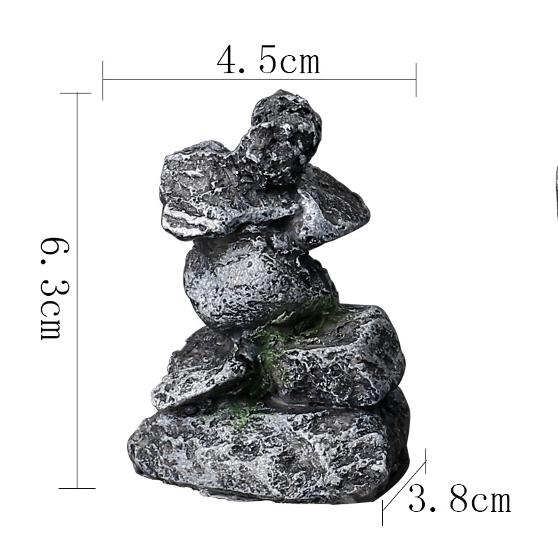 Bagoly bonsai dekoráció — gyanta, karikatúra stílusú állati figura