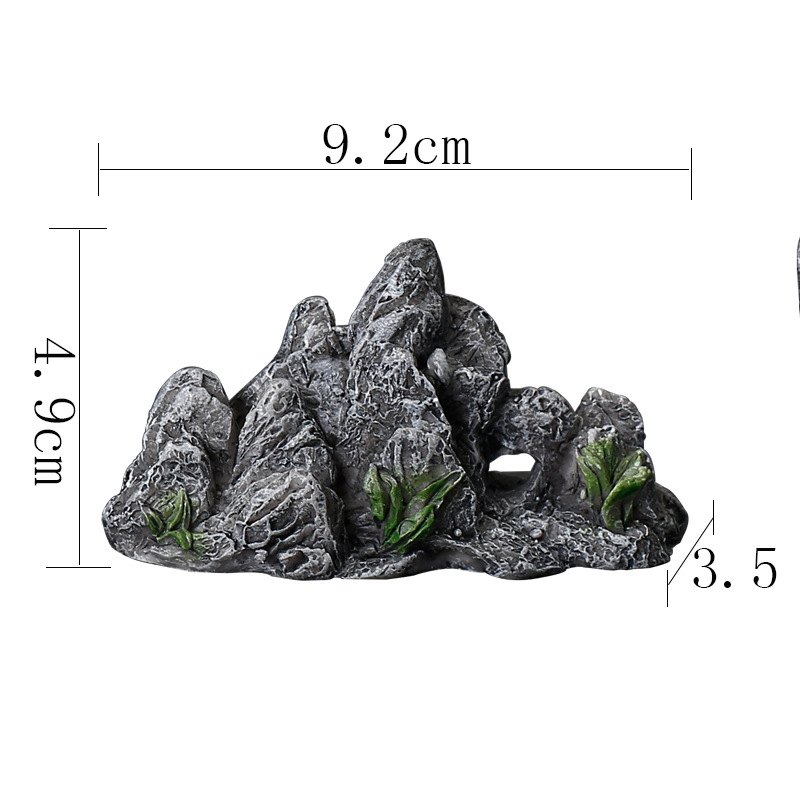 Bagoly bonsai dekoráció — gyanta, karikatúra stílusú állati figura