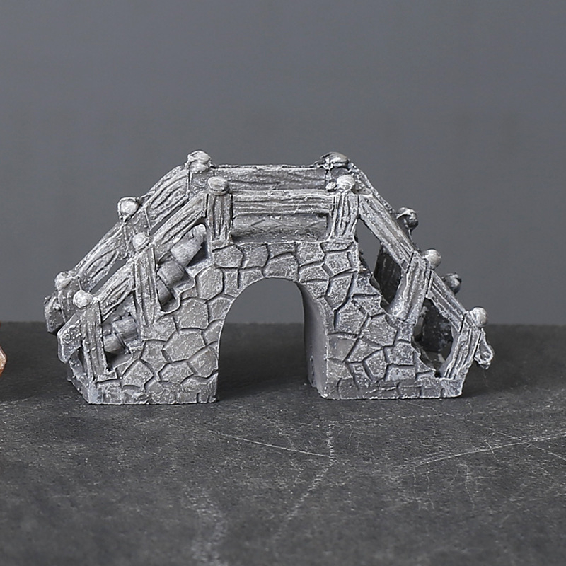 Bagoly bonsai dekoráció — gyanta, karikatúra stílusú állati figura