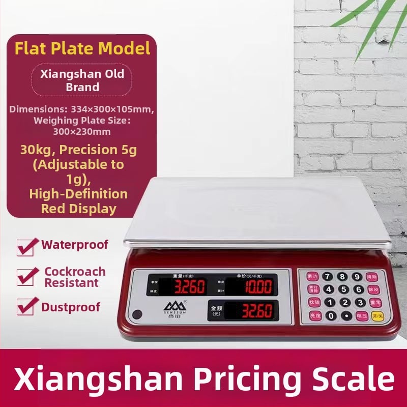 Xiangshan 30 kg digitális asztali mérleg kereskedelmi használatra, elektronikus mérleg, otthoni konyhai mérleg