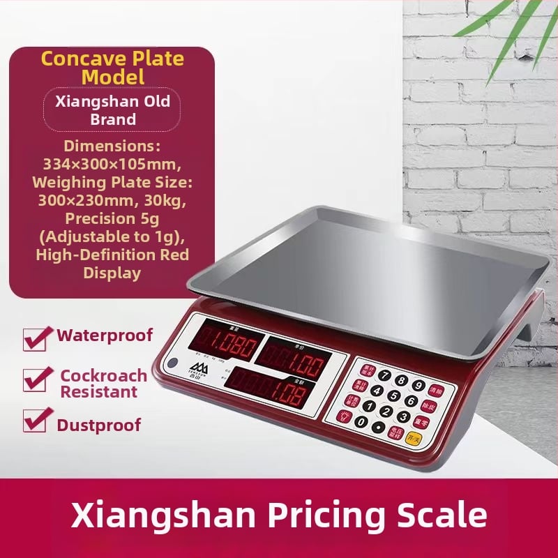 Xiangshan 30 kg digitális asztali mérleg kereskedelmi használatra, elektronikus mérleg, otthoni konyhai mérleg