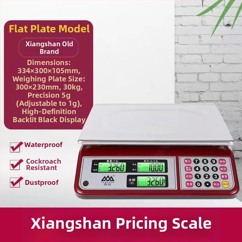 Xiangshan 30 kg digitális asztali mérleg kereskedelmi használatra, elektronikus mérleg, otthoni konyhai mérleg