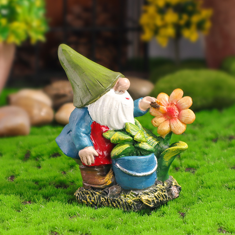 Smolene mini gradske figure za mikro pejzaž: dinosaurus, vila i elf, pastoralni stil, polu-ručna izrada, kartonsko pakiranje