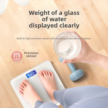 Cântar de greutate cu alimentare USB reîncărcabilă, capacitate 180 kg, stil simplu-lux, 10 bucăți în cutie