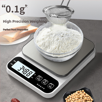 Elektronikus konyhai mérleg, nagy pontosságú sütéshez és élelmiszerekhez, modell 100