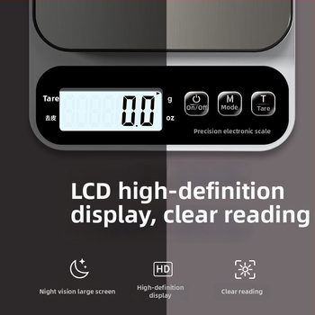 Elektronikus konyhai mérleg, nagy pontosságú sütéshez és élelmiszerekhez, modell 100