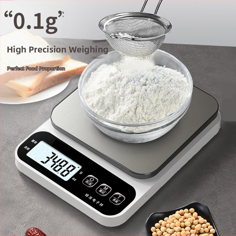 Elektronikus konyhai mérleg, nagy pontosságú sütéshez és élelmiszerekhez, modell 100