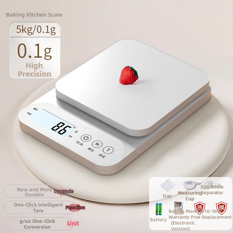 Elektronikus konyhai mérleg, nagy pontosságú sütéshez és élelmiszerekhez, modell 100