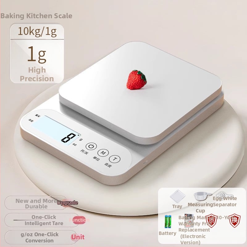 Elektronikus konyhai mérleg, nagy pontosságú sütéshez és élelmiszerekhez, modell 100