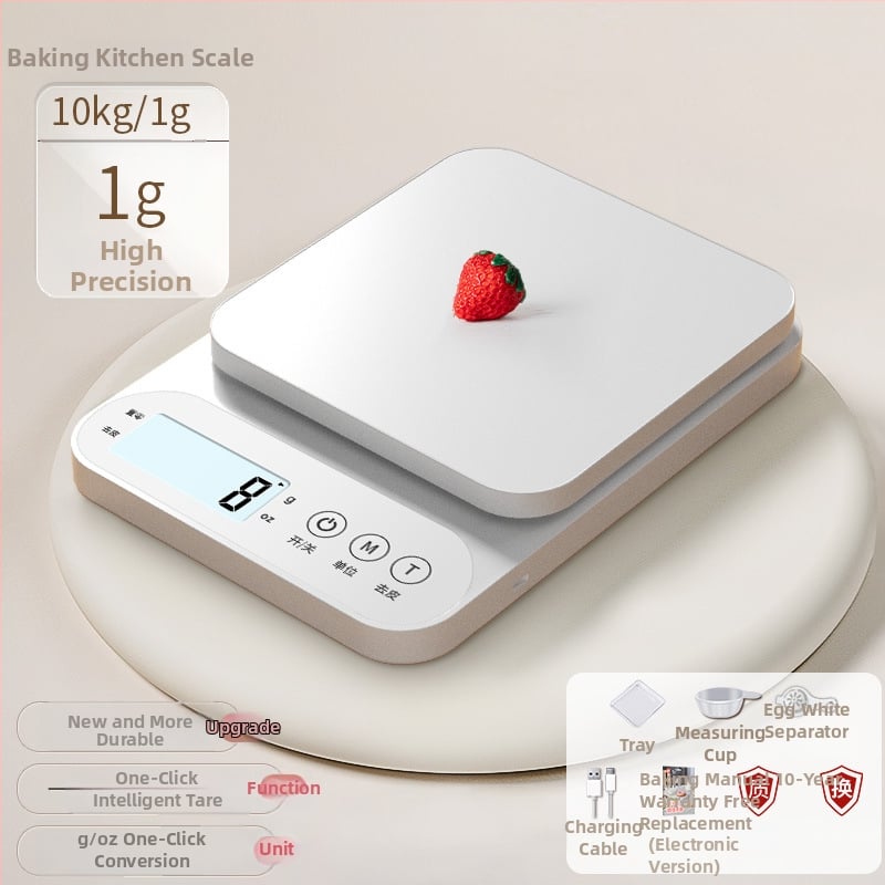 Elektronikus konyhai mérleg, nagy pontosságú sütéshez és élelmiszerekhez, modell 100