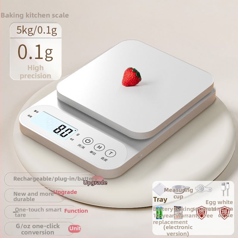 Elektronikus konyhai mérleg, nagy pontosságú sütéshez és élelmiszerekhez, modell 100