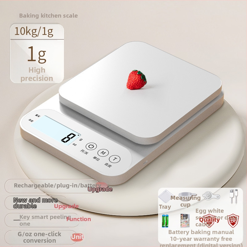 Elektronikus konyhai mérleg, nagy pontosságú sütéshez és élelmiszerekhez, modell 100