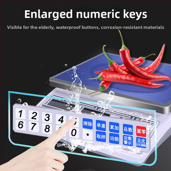 Pu Chun Jsa Series ipari elektronikus mérleg – kiváló pontosságú mérés és számolás, 30 kg kapacitás, újratölthető és hálózati tápegység
