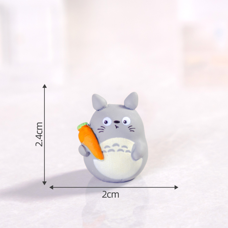 Chinchilla gyanta dekorfigura Defan — eredeti dizájn, dekoratív gyanta az asztalra (MAP 123)