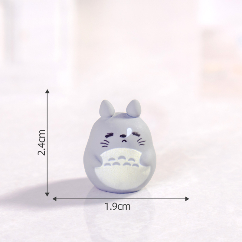 Chinchilla gyanta dekorfigura Defan — eredeti dizájn, dekoratív gyanta az asztalra (MAP 123)