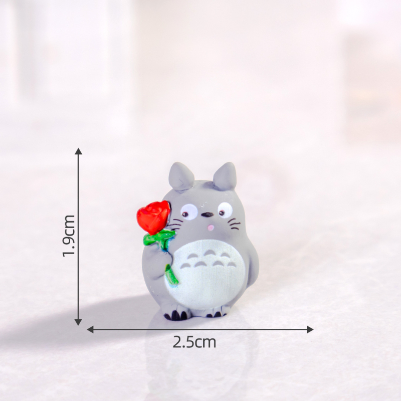 Chinchilla gyanta dekorfigura Defan — eredeti dizájn, dekoratív gyanta az asztalra (MAP 123)