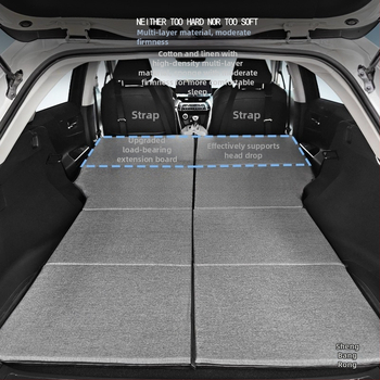 SUV aizmugures bagāžnieka matracis, saliekams ceļojumu gultas matracis, universāla saderība, automātiska uzpūšana, ātra uzpūšana, vienai personai