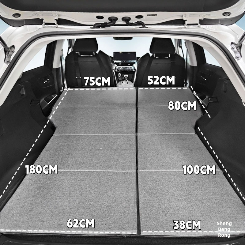 SUV aizmugures bagāžnieka matracis, saliekams ceļojumu gultas matracis, universāla saderība, automātiska uzpūšana, ātra uzpūšana, vienai personai