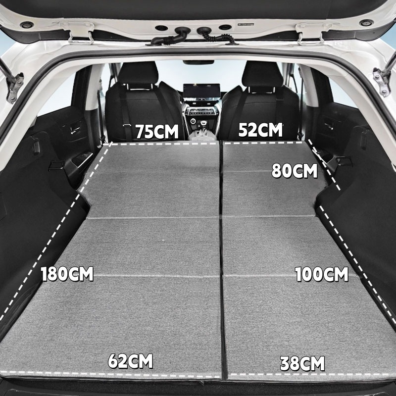 SUV aizmugures bagāžnieka matracis, saliekams ceļojumu gultas matracis, universāla saderība, automātiska uzpūšana, ātra uzpūšana, vienai personai