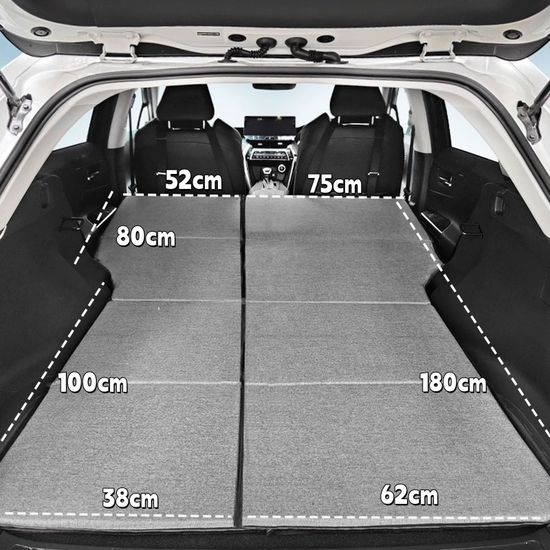 SUV aizmugures bagāžnieka matracis, saliekams ceļojumu gultas matracis, universāla saderība, automātiska uzpūšana, ātra uzpūšana, vienai personai