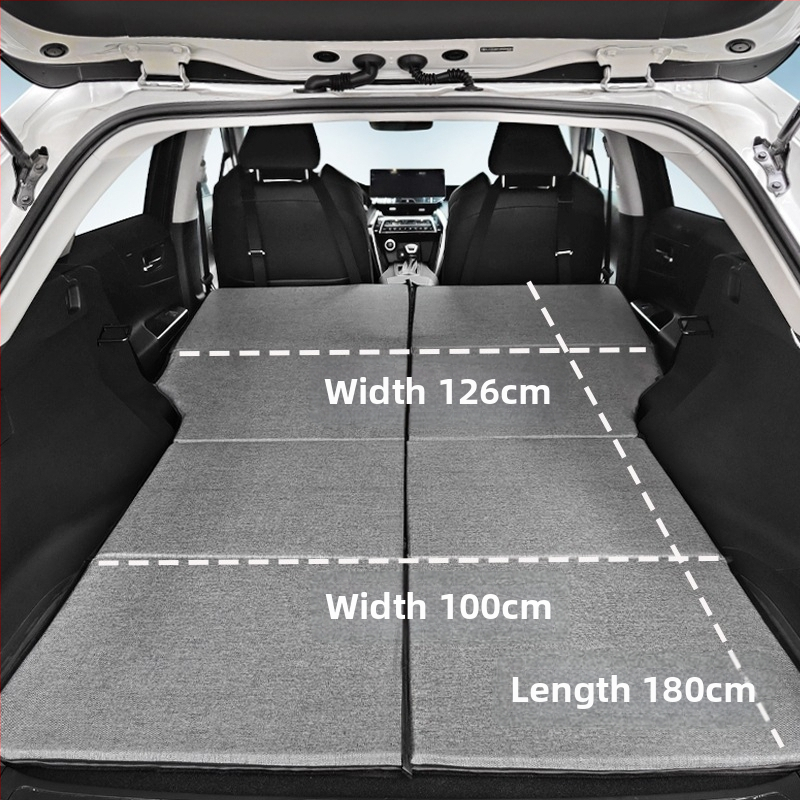 SUV aizmugures bagāžnieka matracis, saliekams ceļojumu gultas matracis, universāla saderība, automātiska uzpūšana, ātra uzpūšana, vienai personai
