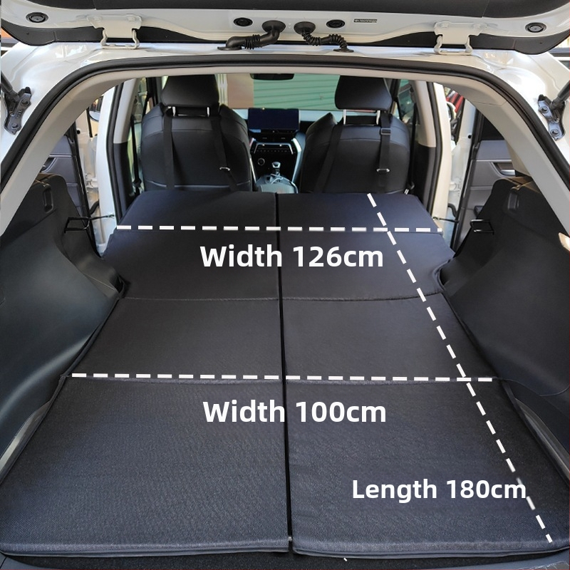 SUV aizmugures bagāžnieka matracis, saliekams ceļojumu gultas matracis, universāla saderība, automātiska uzpūšana, ātra uzpūšana, vienai personai
