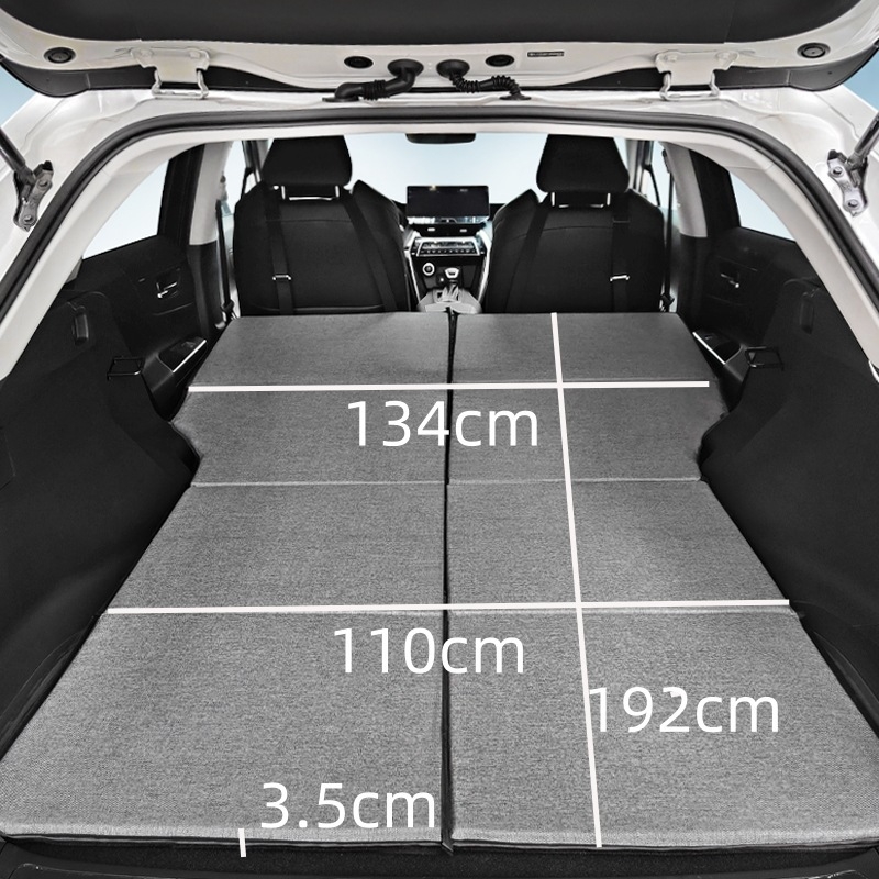 SUV aizmugures bagāžnieka matracis, saliekams ceļojumu gultas matracis, universāla saderība, automātiska uzpūšana, ātra uzpūšana, vienai personai