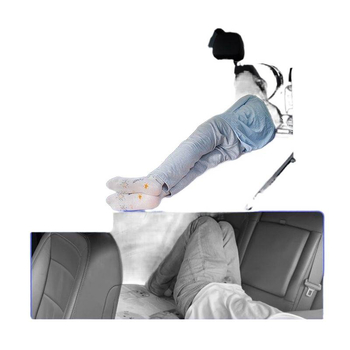 Auto montirana madrac za spavanje za jednu osobu, sklopiva u stražnji pretinac, univerzalna kompatibilnost, bez napuhavanja