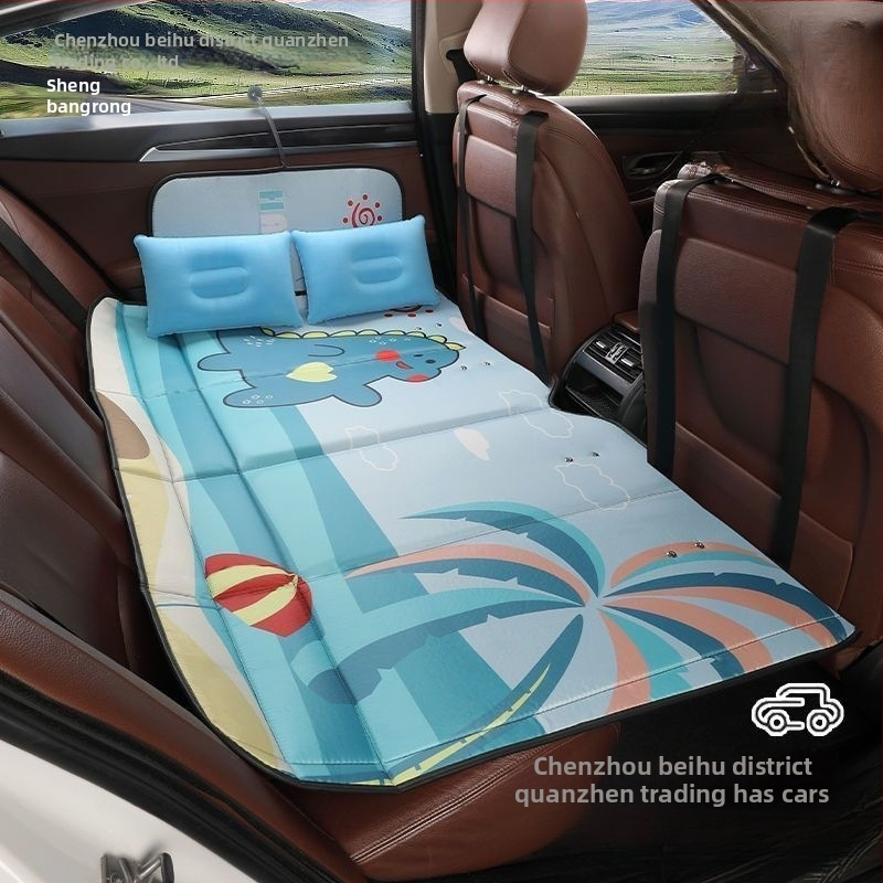 Zadné sedadlo auta - Sklopný cestovný matrac na spanie, automatické nafúknutie, umelá koža, univerzálna kompatibilita