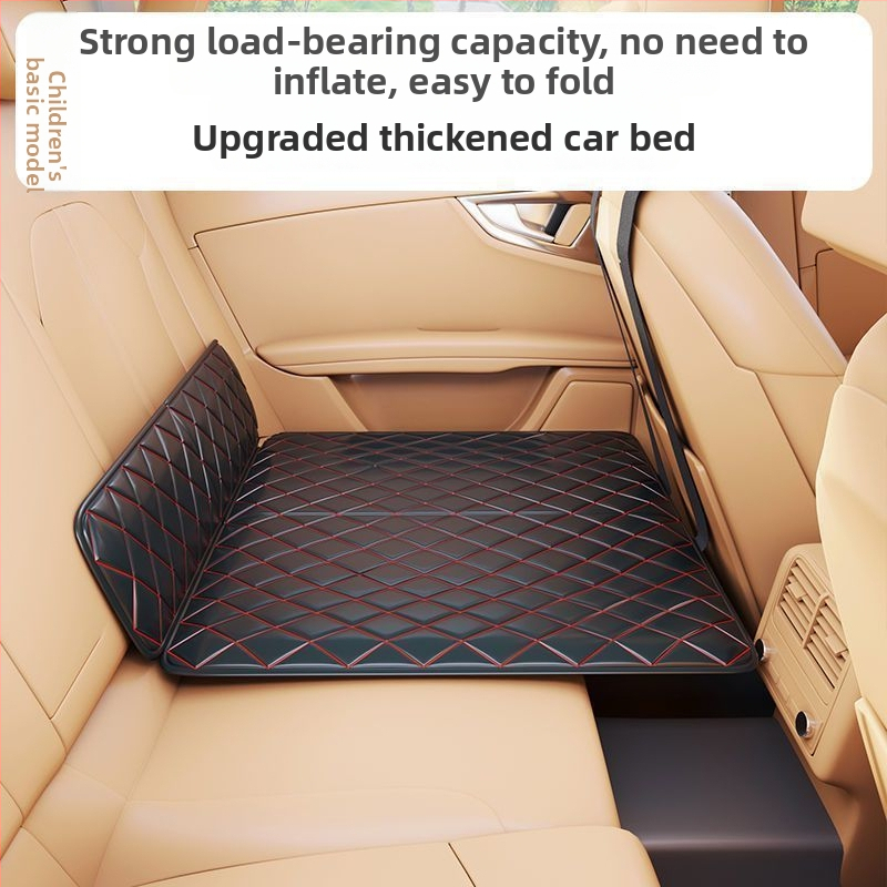Zadné sedadlo auta - Sklopný cestovný matrac na spanie, automatické nafúknutie, umelá koža, univerzálna kompatibilita
