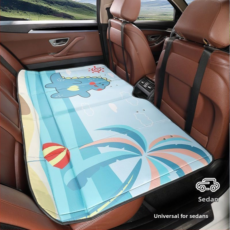 Zadné sedadlo auta - Sklopný cestovný matrac na spanie, automatické nafúknutie, umelá koža, univerzálna kompatibilita