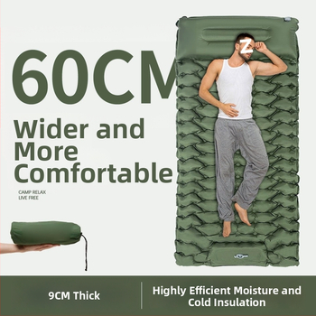 Labai lengva kempingo pripučiamas lova su įmontuota pompa ir Chun yafang paviršiumi