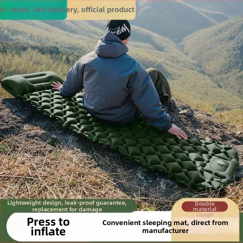 Labai lengva kempingo pripučiamas lova su įmontuota pompa ir Chun yafang paviršiumi