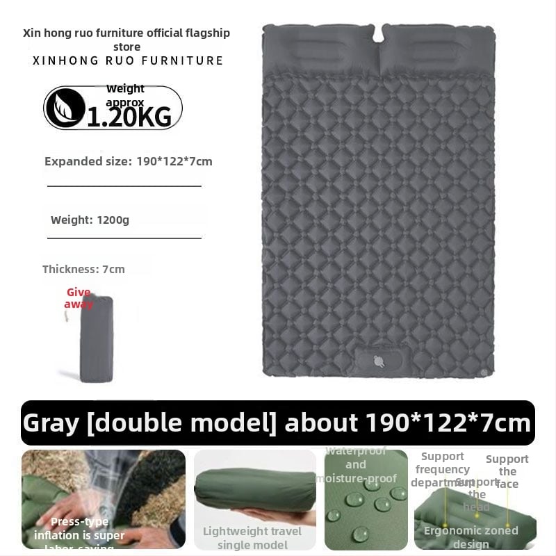 Labai lengva kempingo pripučiamas lova su įmontuota pompa ir Chun yafang paviršiumi