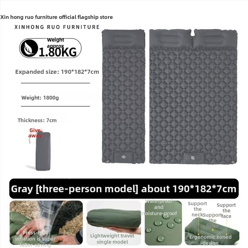 Labai lengva kempingo pripučiamas lova su įmontuota pompa ir Chun yafang paviršiumi