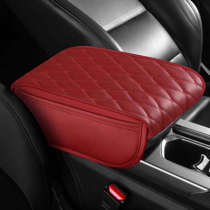 Universāls ādas rokas balsts ar sānu kabatām, memory foam, pielāgota apstrāde