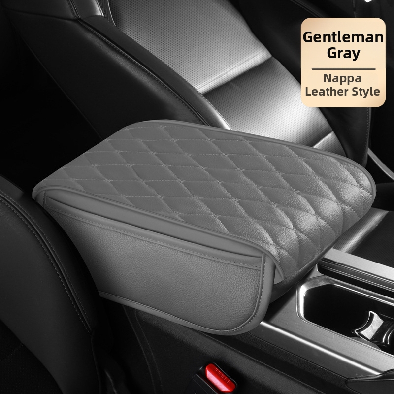 Universāls ādas rokas balsts ar sānu kabatām, memory foam, pielāgota apstrāde