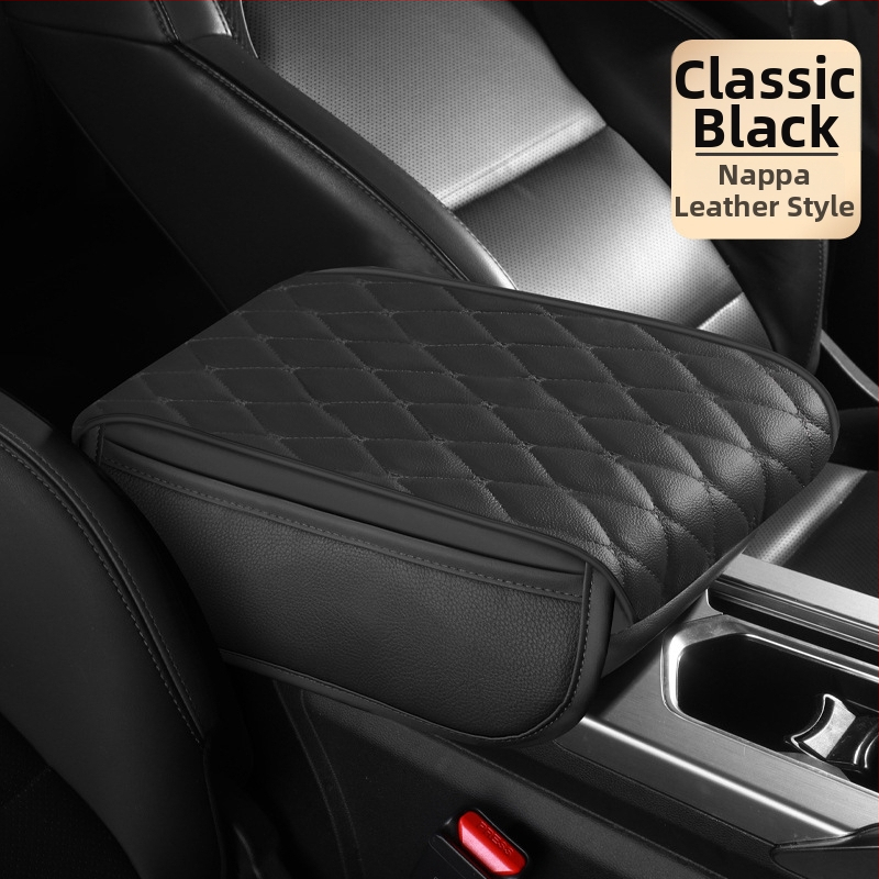 Universāls ādas rokas balsts ar sānu kabatām, memory foam, pielāgota apstrāde