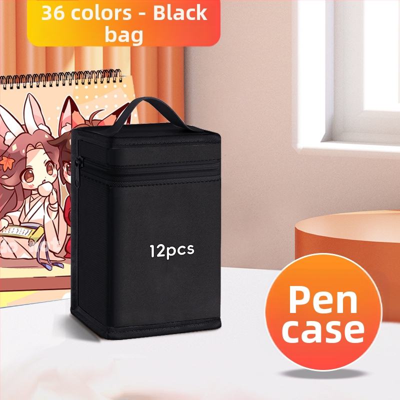 Marķieru soma no Oxford auduma, universāla skolēniem, ar roku zīmēta stila