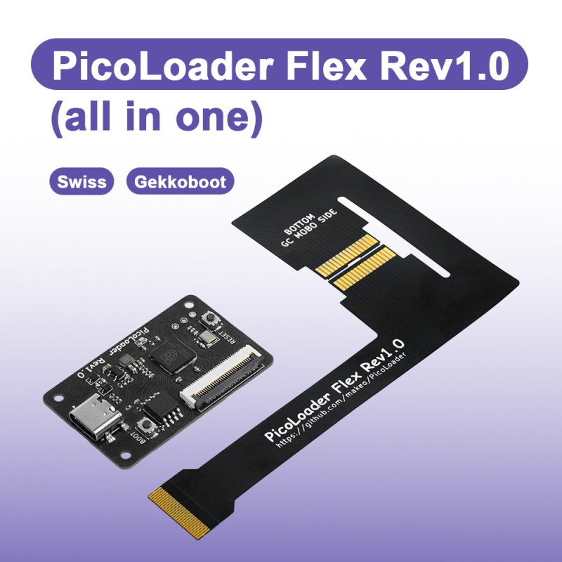 Picoloader s držačem i vijkom za NGC retro igraću konzolu — temelji na čipu RP2040, 40 g, plastika